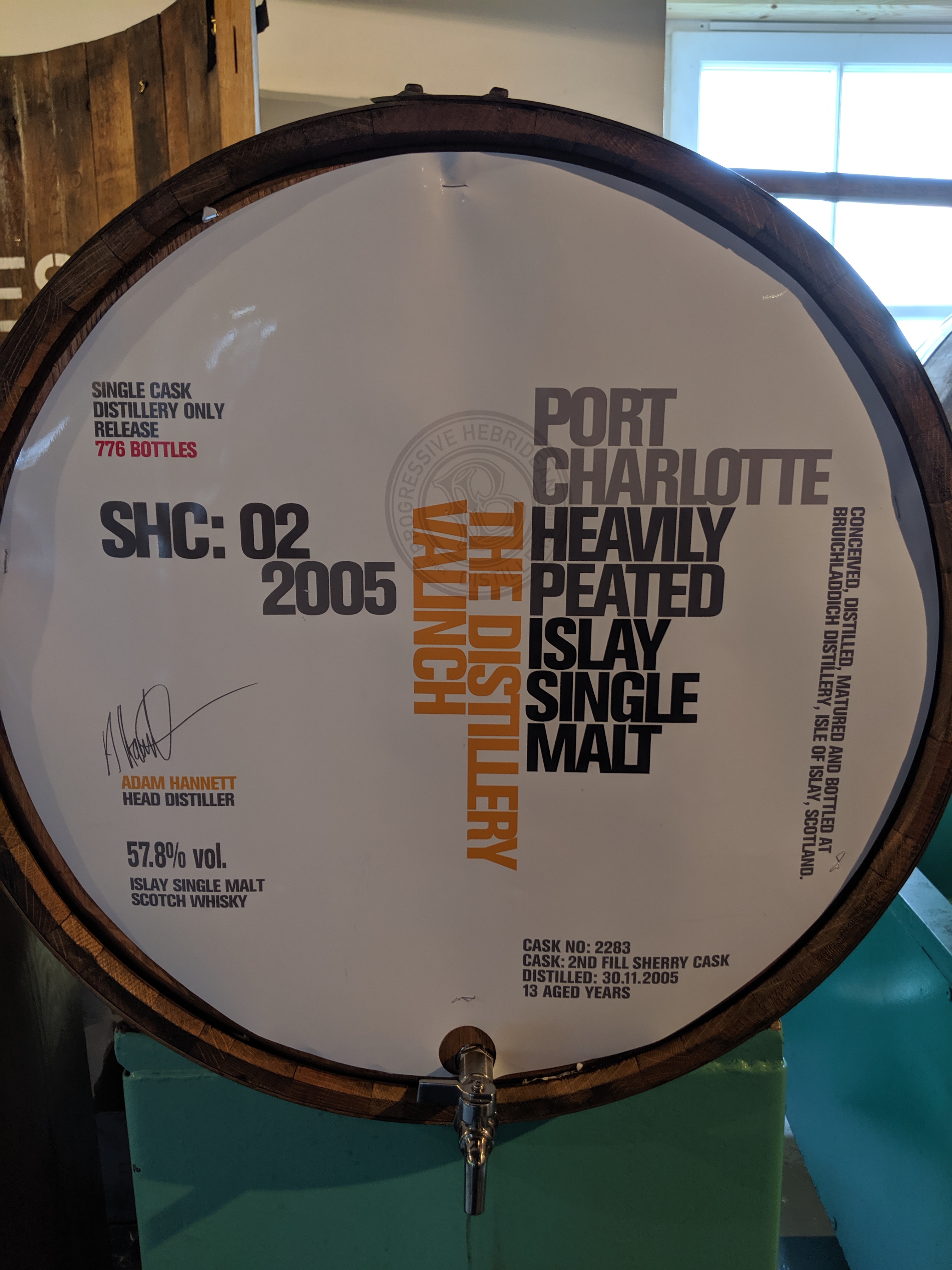 Port Charlotte Heavily Peated Islay Single Malt The Distillery Valinch