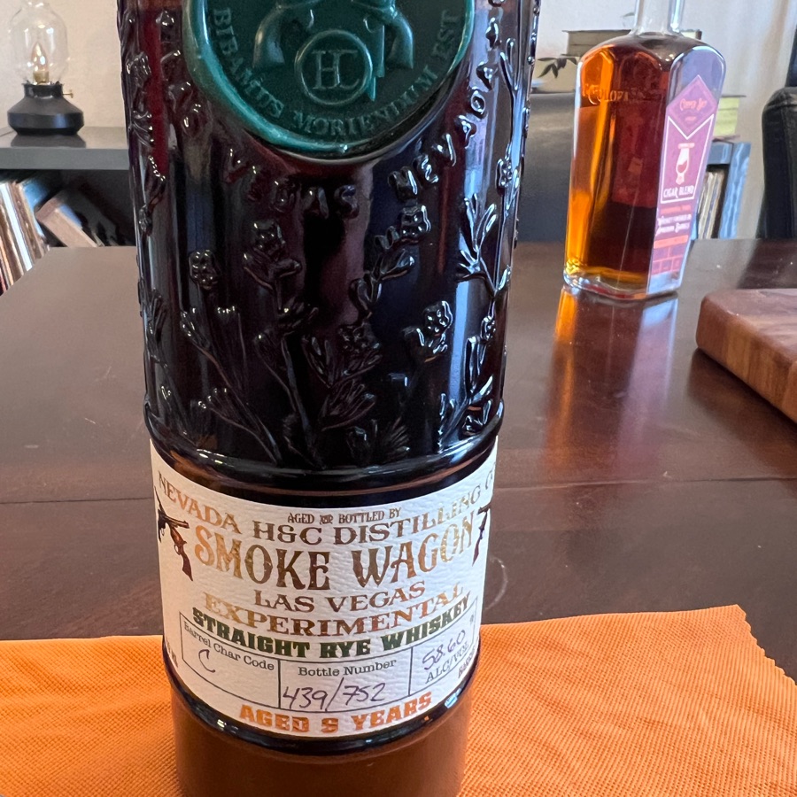 Smoke Wagon Straight Rye Whiskey Experimental (58.60)