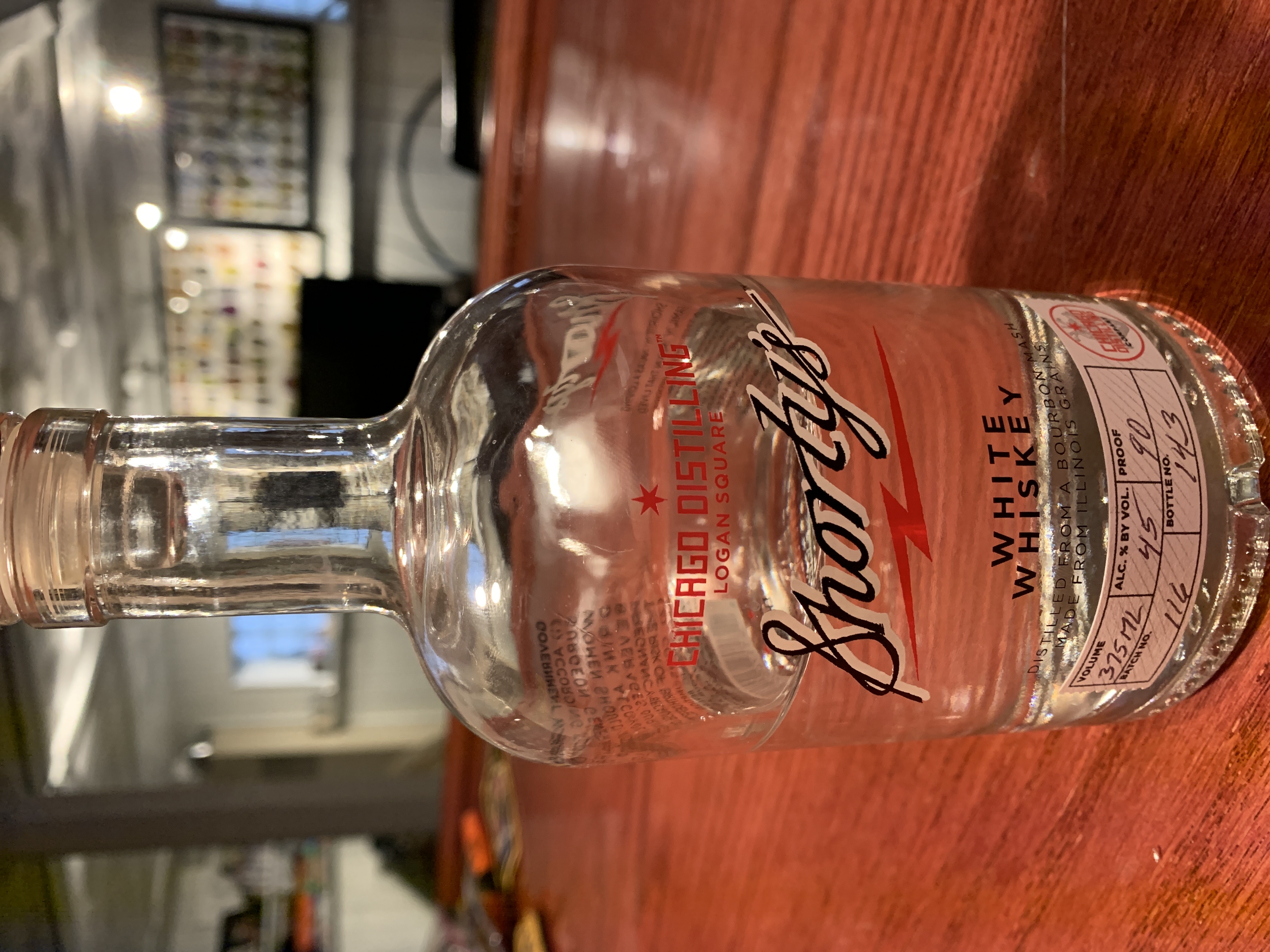 Shorty's white whiskey