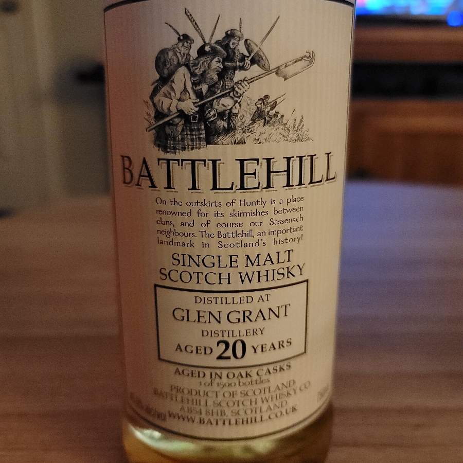 Battlehill Single Malt Glen Grant 20 Year