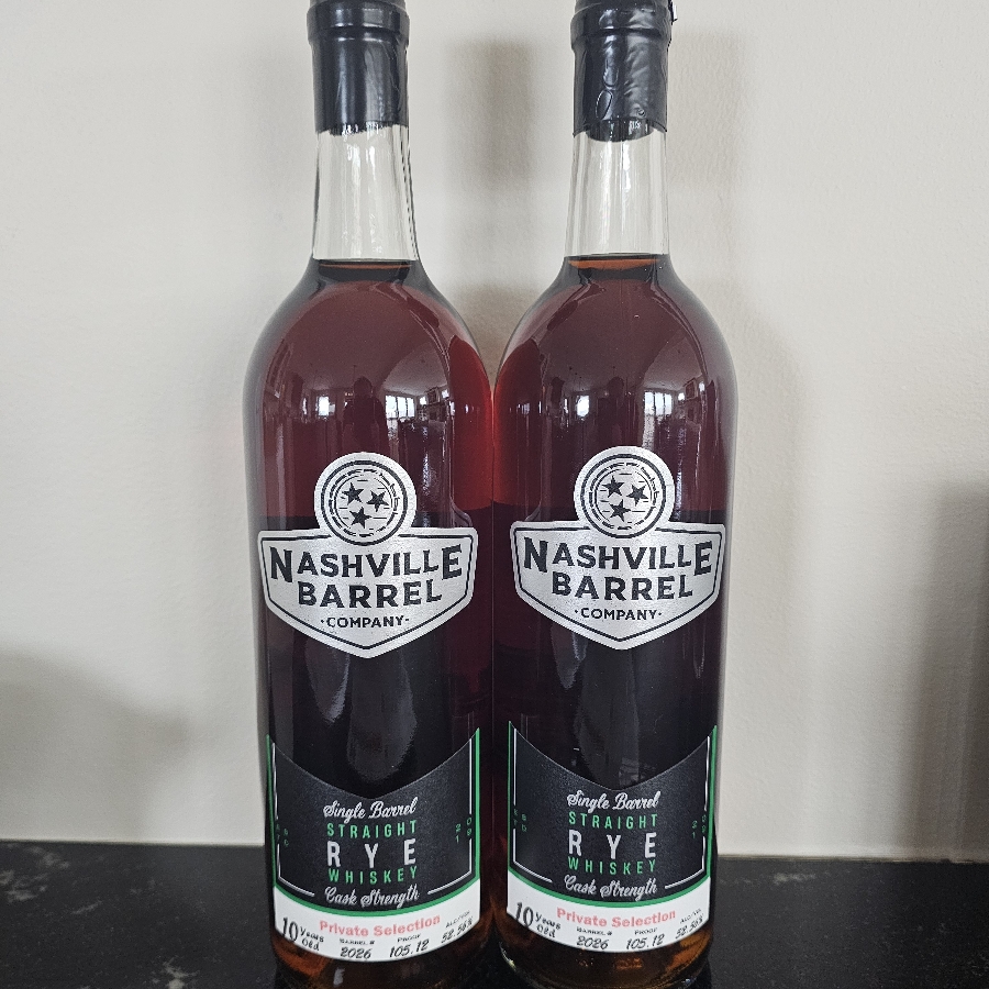 Nashville Barrel Company Single Barrel Straight Rye Private Selection Barrel #2026