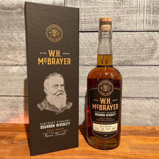 WH. McBrayer  Bourbon Whiskey Small Batch Barrel Strength