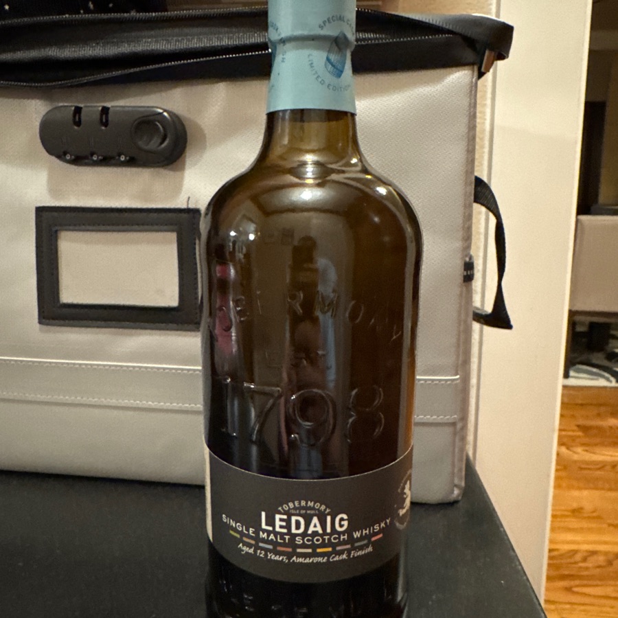 Ledaig Single Malt Scotch Whisky, Aged 12 Years, Amerone Cask Finish