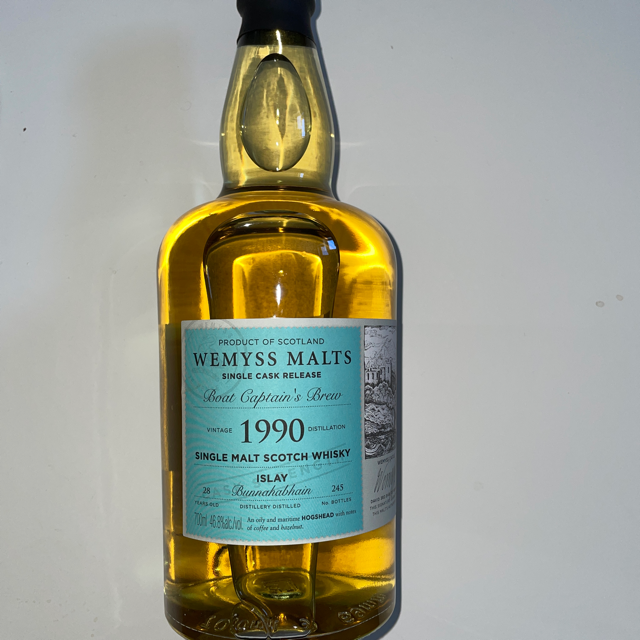 Bunnahabhain 28 year Boat Captain's reserve (Wemyss Malts)
