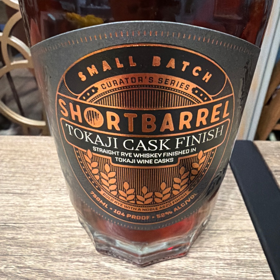 Shortbarrel (Tokaji cask finish) straight rye (curator's series)