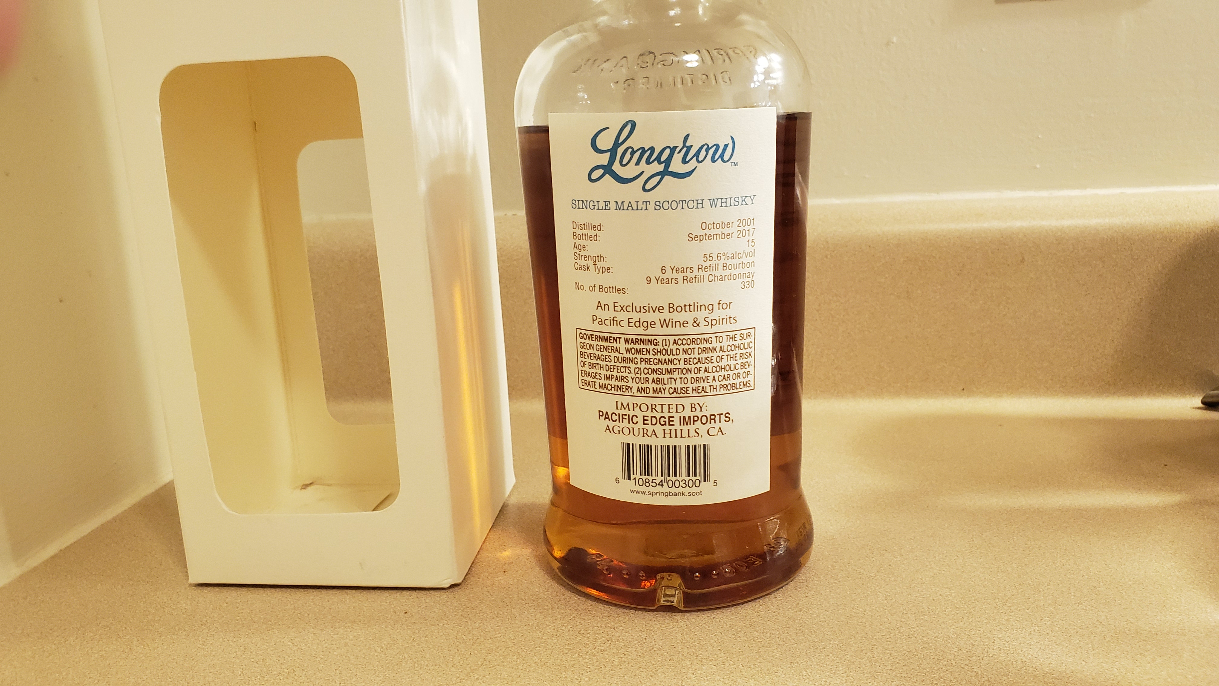 Longrow 15 Year Single Cask Chardonnay Cask