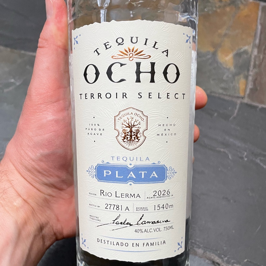 Tequila Ocho Plata Rio Lerma 2026