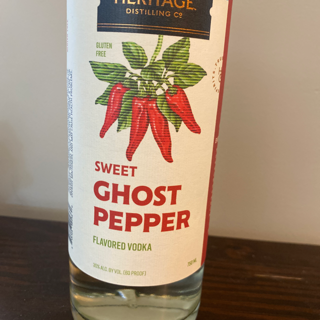 Heritage Sweet Ghost Pepper vodka