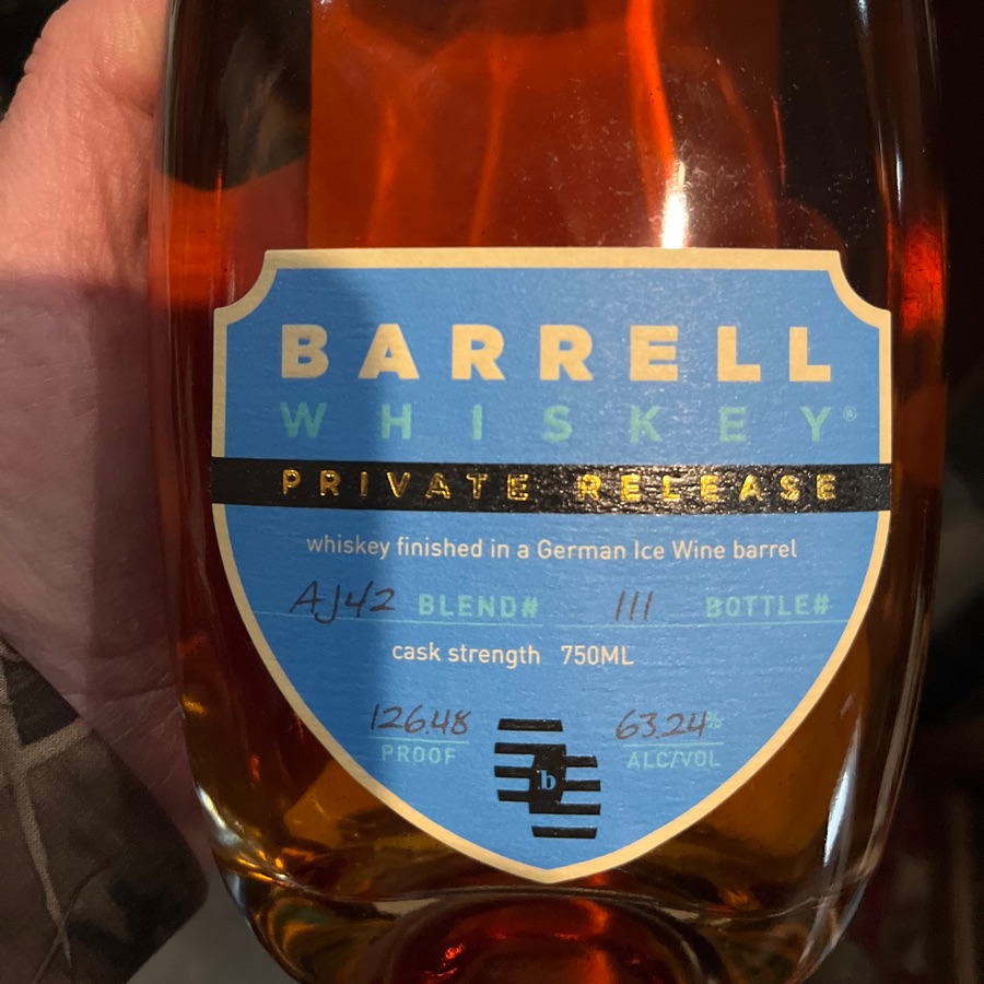 Barrell Whiskey AJ42 German Ice Wine barrel finished
