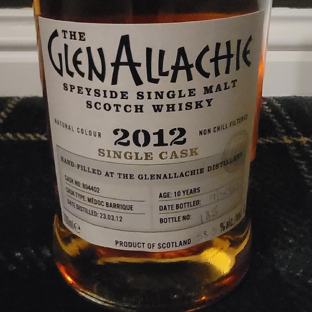 GlenAllachie 10 Year Old Single Cask 2012