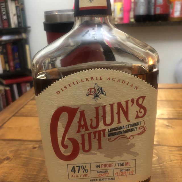 Cajun's cut Louisiana straight bourbon