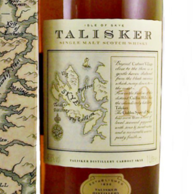 Talisker 10 Island Map ( late 80s)