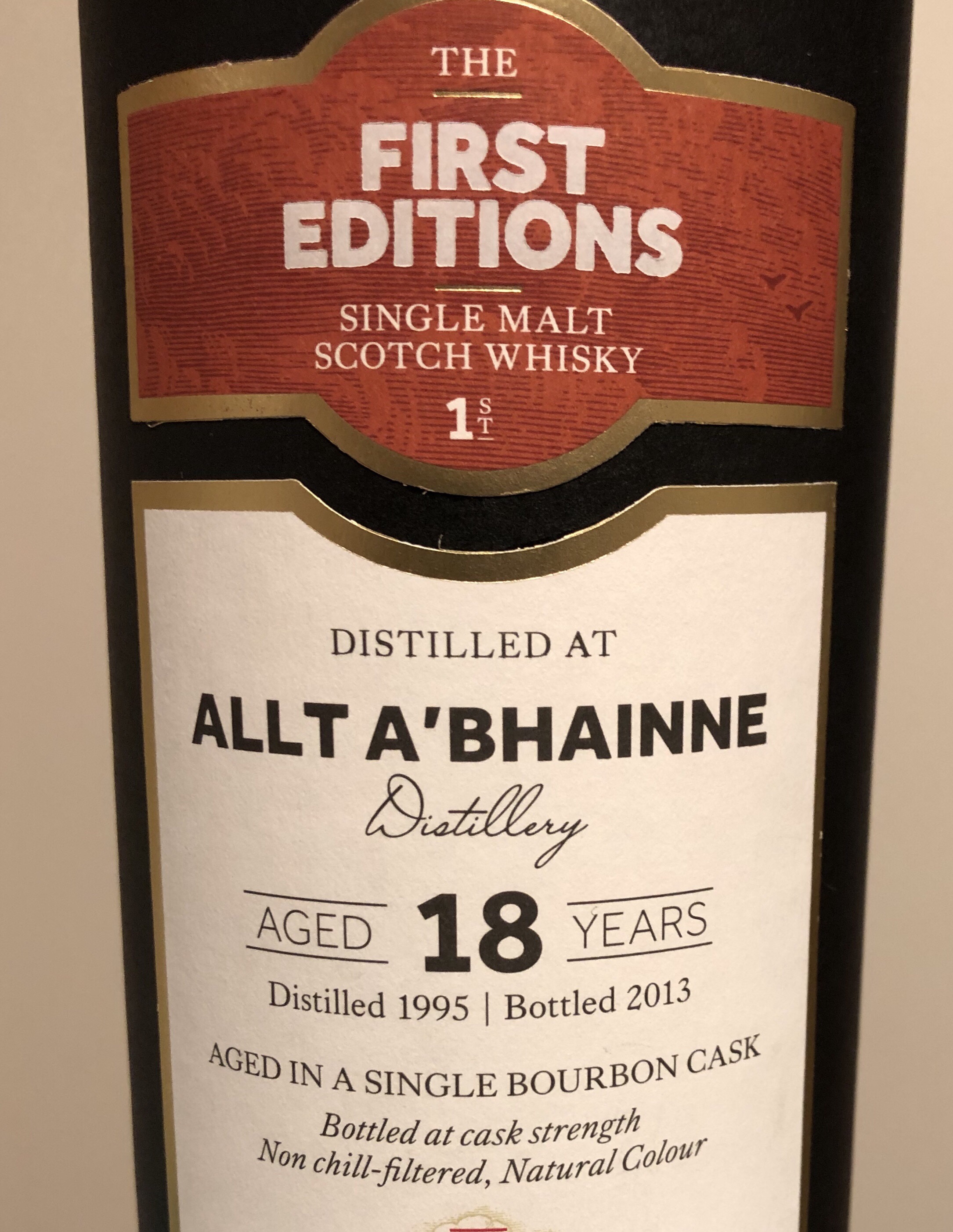 Allt A'Bhainne 18 Year (First Editions)
