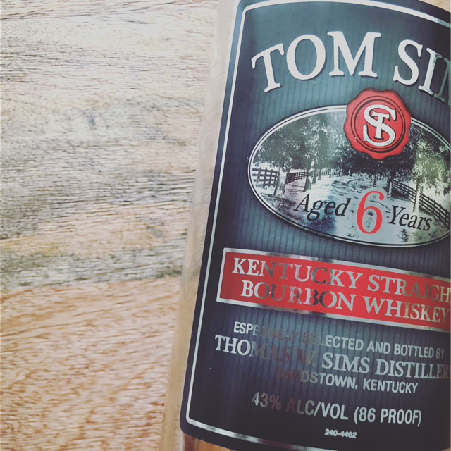 Tom Sims 6 year Bourbon