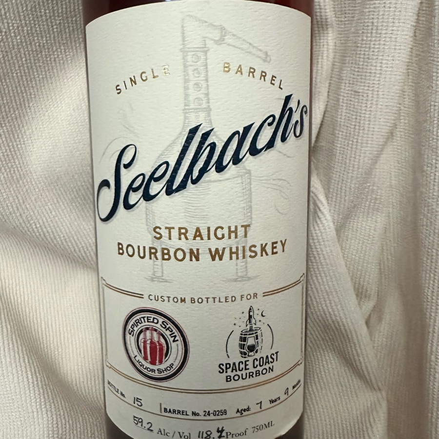 Seelbach's single barrel straight bourbon whisky
