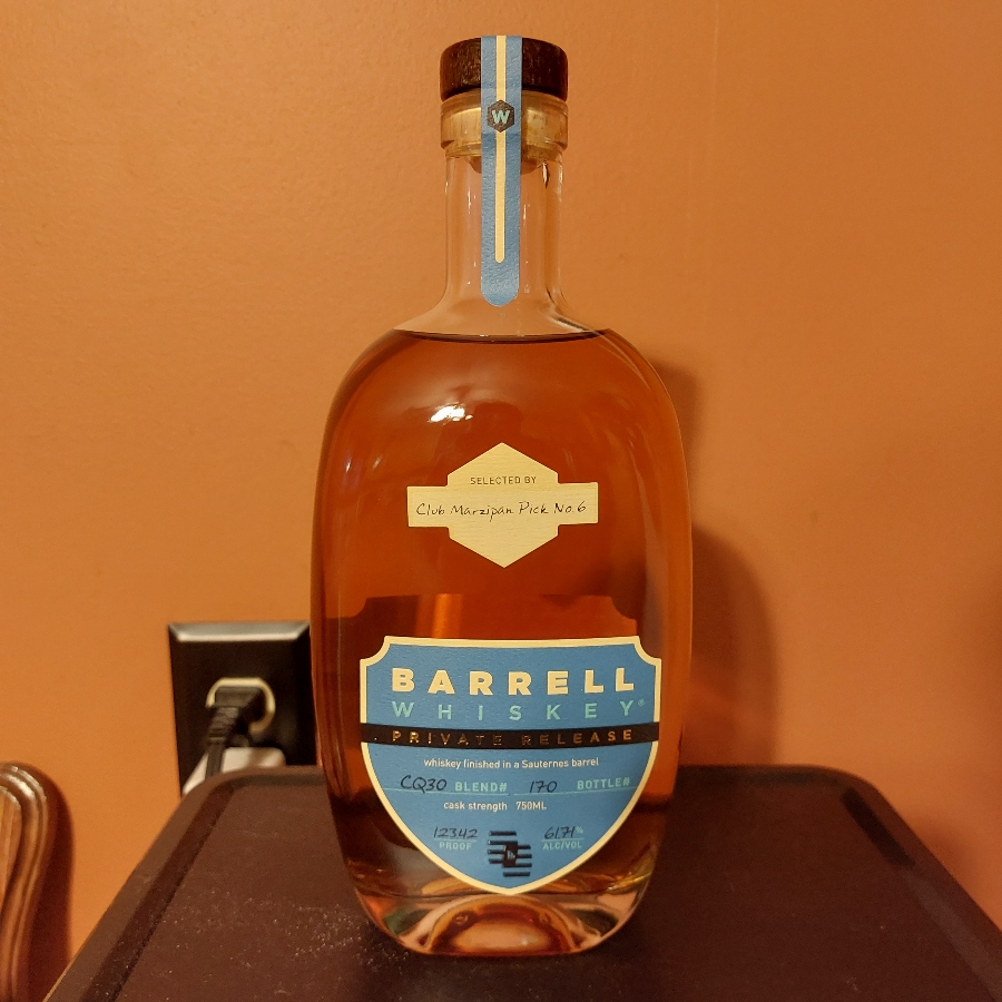 Barrell Whiskey Private Selection (Club Marzipan Pick No. 6)