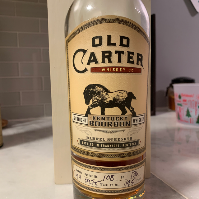 Old Carter 13 Year Kentucky Straight Bourbon Single Barrel #94 (2020 Release)
