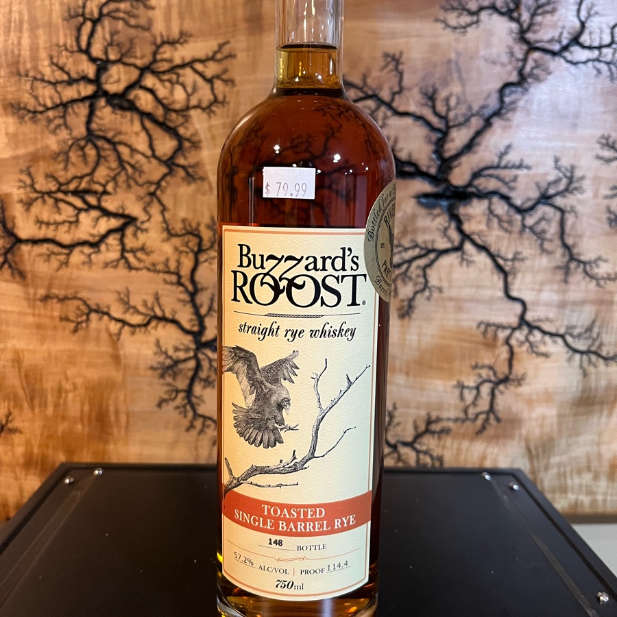 Buzzards Roost Straight Rye Toasted Single Barrel Riverton Party Store Pick