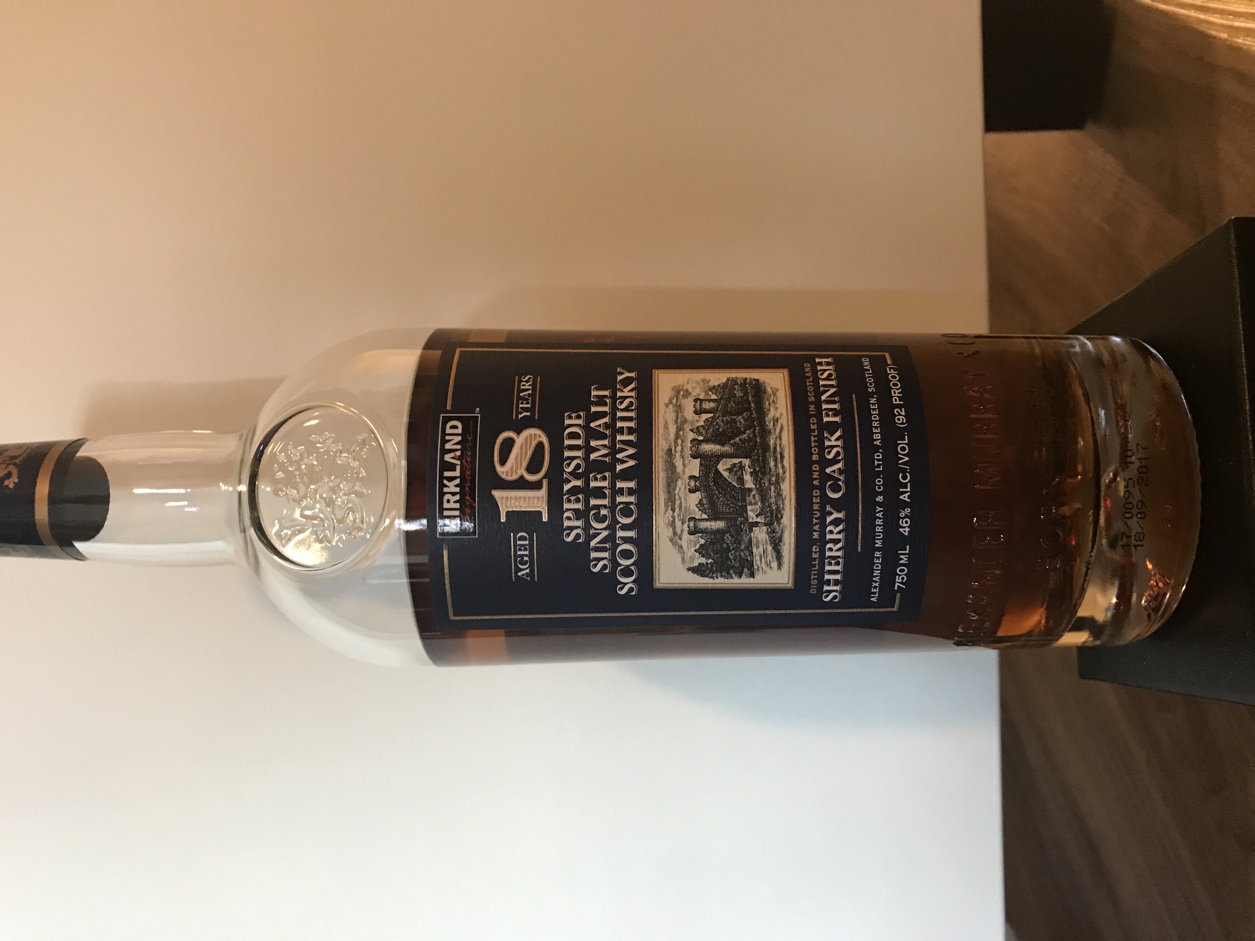 Kirkland 18 Year Speyside Single Malt Sherry Cask Finish