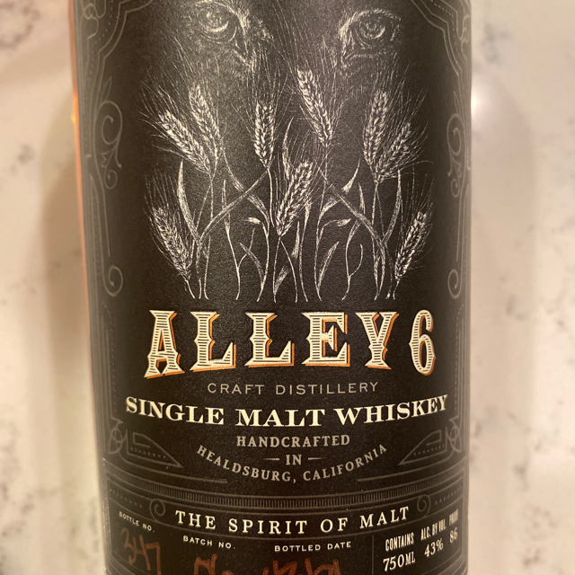 Alley 6 Single Malt Whiskey