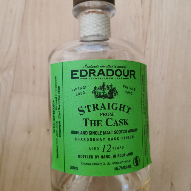 Edradour Straight from the Cask Chardonnay Cask finish