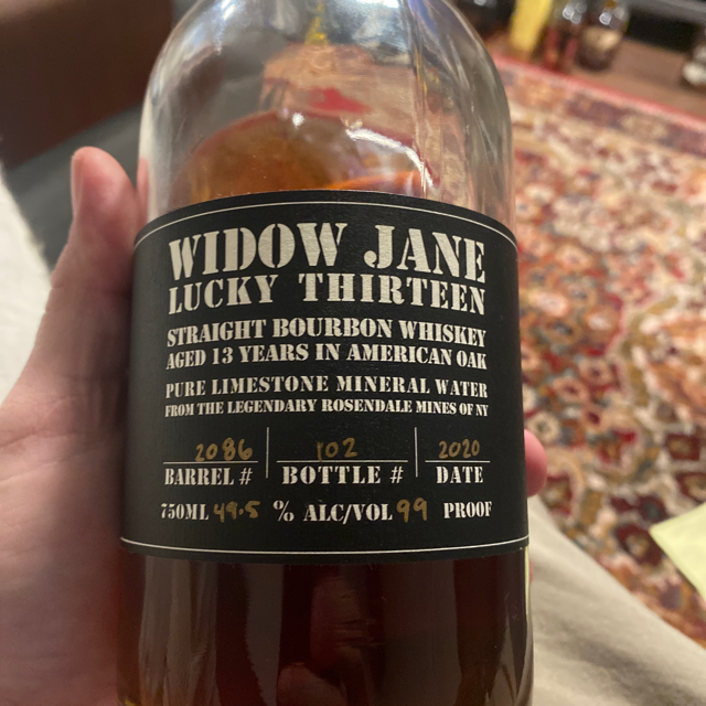 Widow Jane Lucky Thirteen Straight Bourbon Barrel 2086