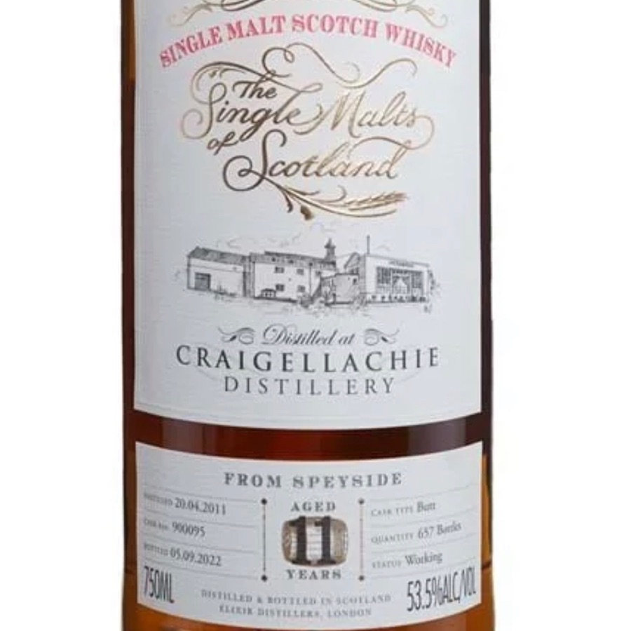 Single Malts of Scotland Craigellachie 11 year old Cask Strength 2011