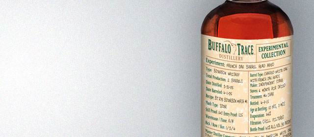 Buffalo Trace Experimental Collection French Oak Barrel Head Aged