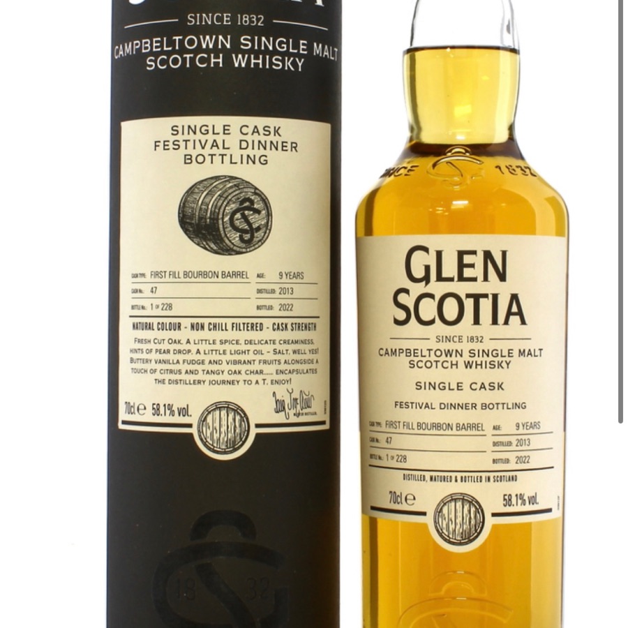 Glen Scotia 2022 Festival Dinner Bottling (2013 9 Year Cask #47)