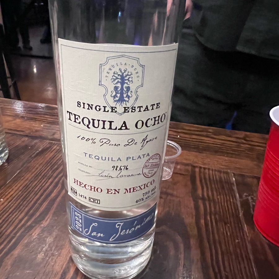 Tequila Ocho Plata San Jeronimo 2023