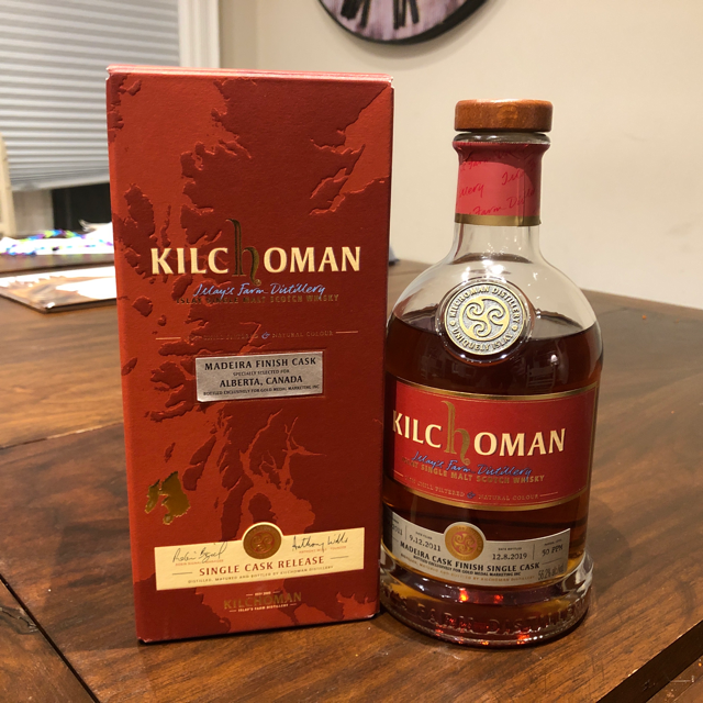 Kilchoman Madeira Cask Finish Single Cask (Alberta, Canada)