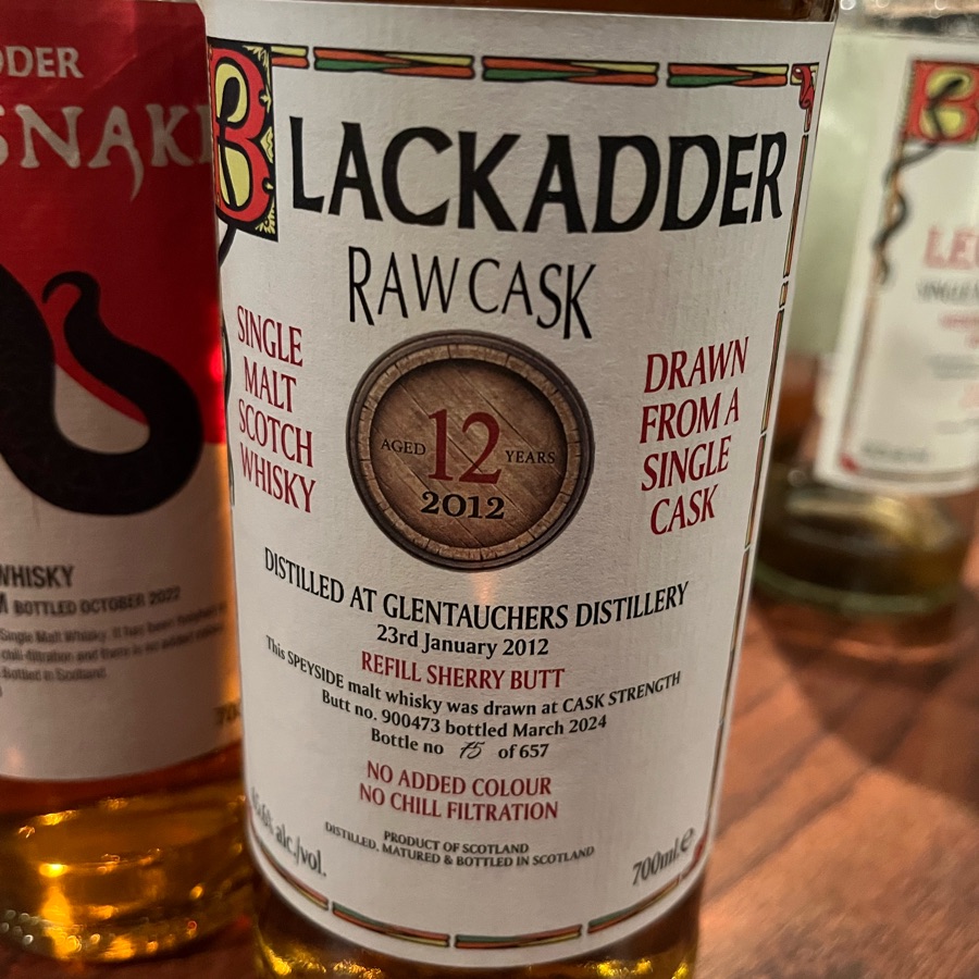 Blackadder Raw Cask Glentauchers 2012 12 Years