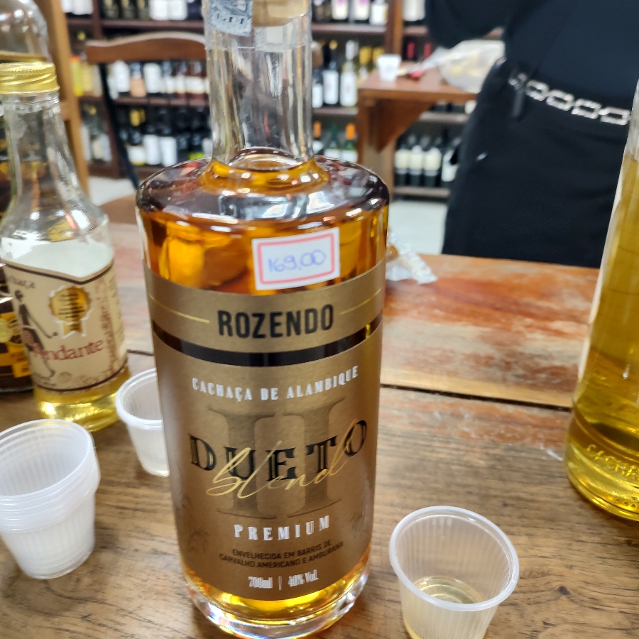 CACHAÇA ROZENDO DUETO BLEND PREMIUM CARVALHO AMERICANO & AMBURANA