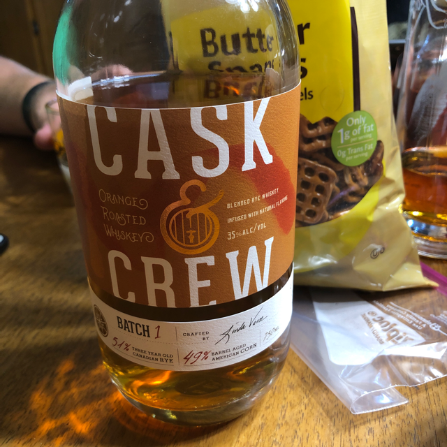 Cask and crew orange roasted whiskey
