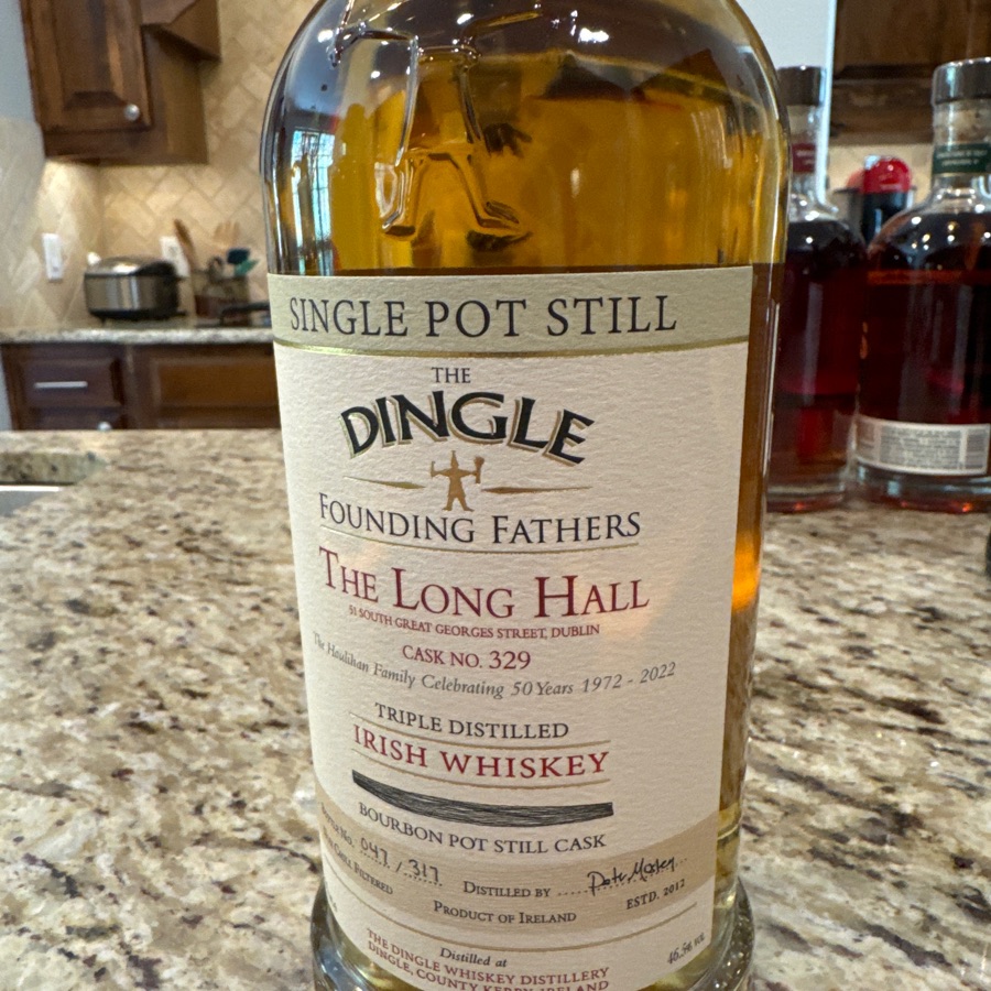 Dingle Founding Fathers The Long Hall 51 South Great Georges Street Dublin - Cask No 329