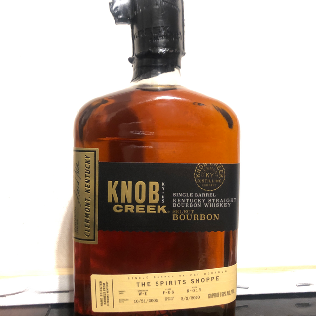 Knob Creek Single Barrel Kentucky Straight Bourbon Whiskey 15 yrs