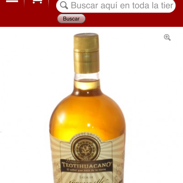Teotihuacano licor de xoconostle