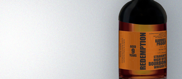 Redemption Barrel Proof 9 Year Straight High-Rye Bourbon