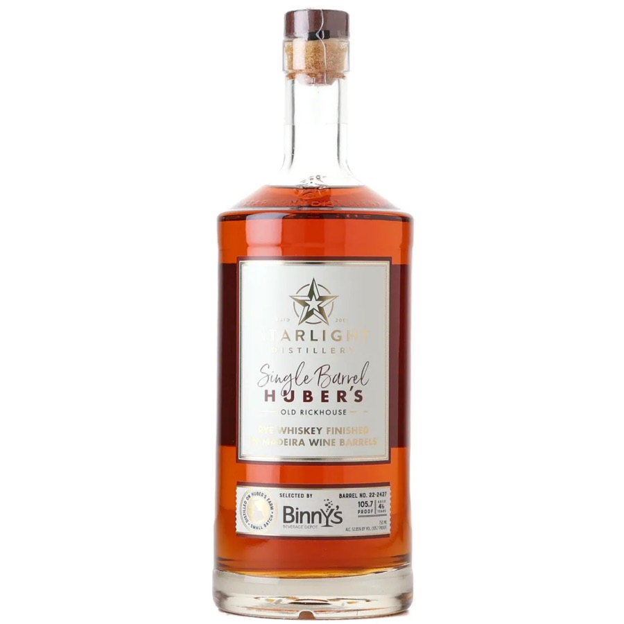 Starlight Rye Whiskey Finished In Maderia Wine Barrels - Selected By Binny's