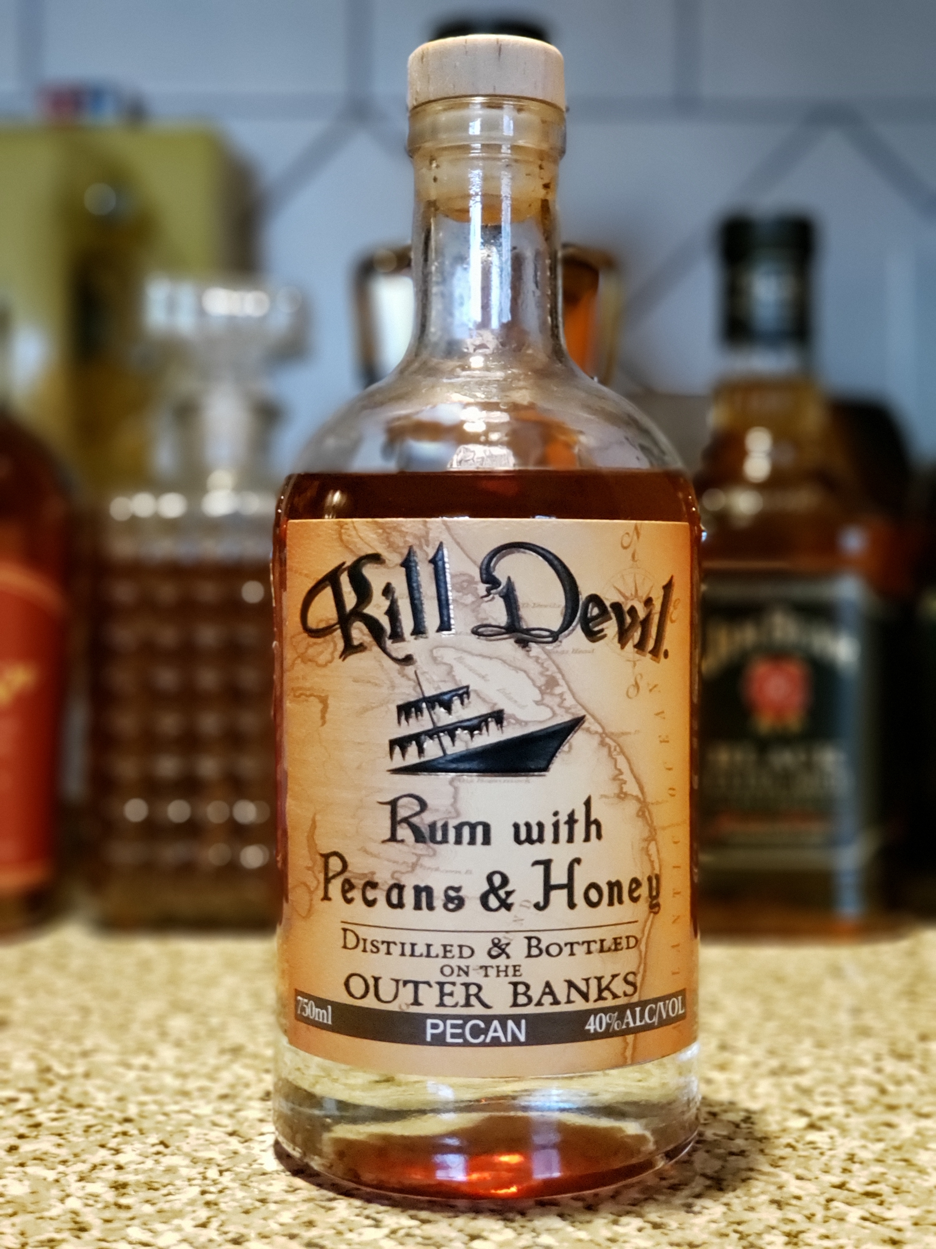 Kill Devil Rum with Pecans & Honey
