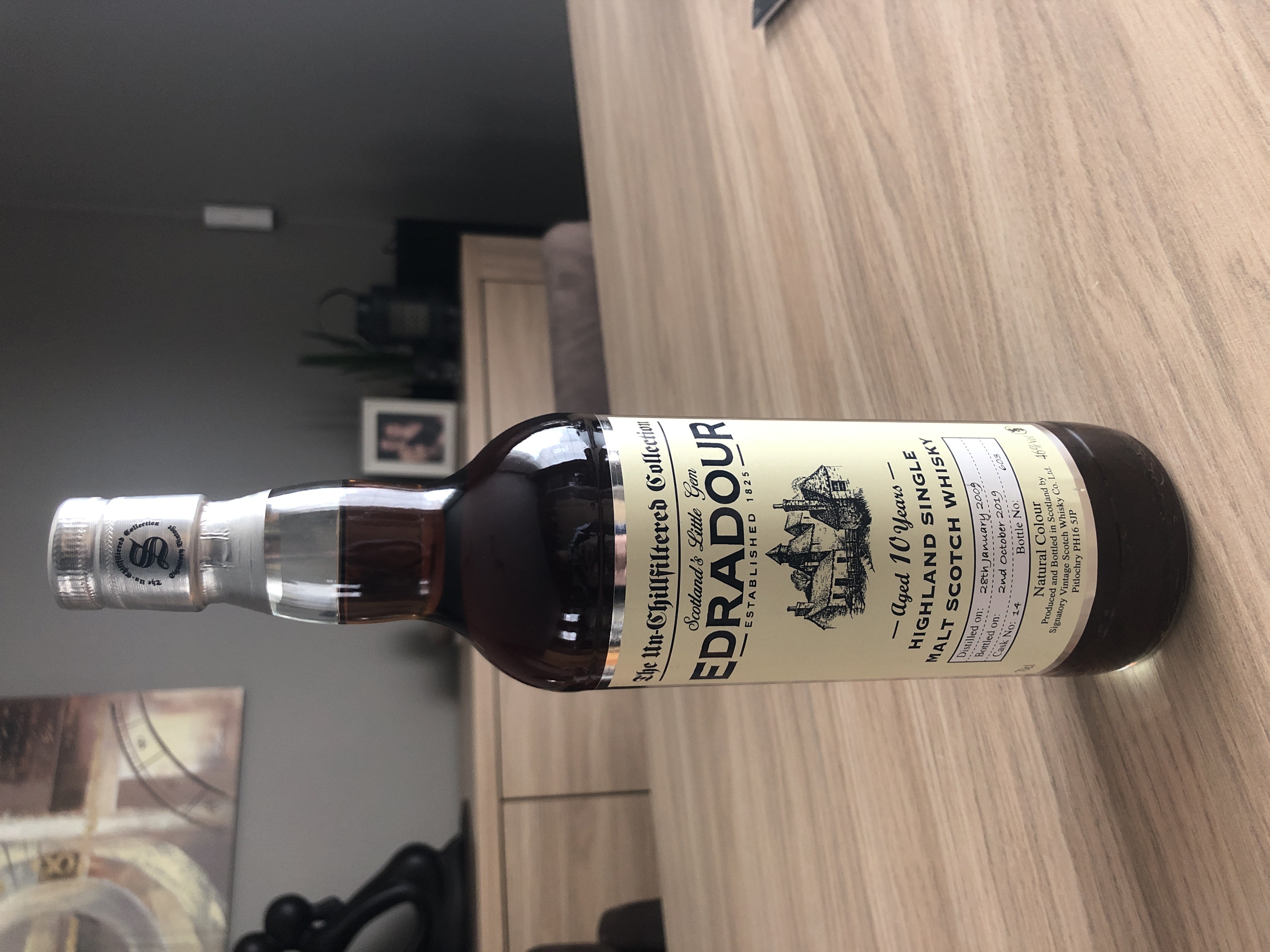 Edradour 2009 10 Year Un-Chillfiltered Collection (Signatory)