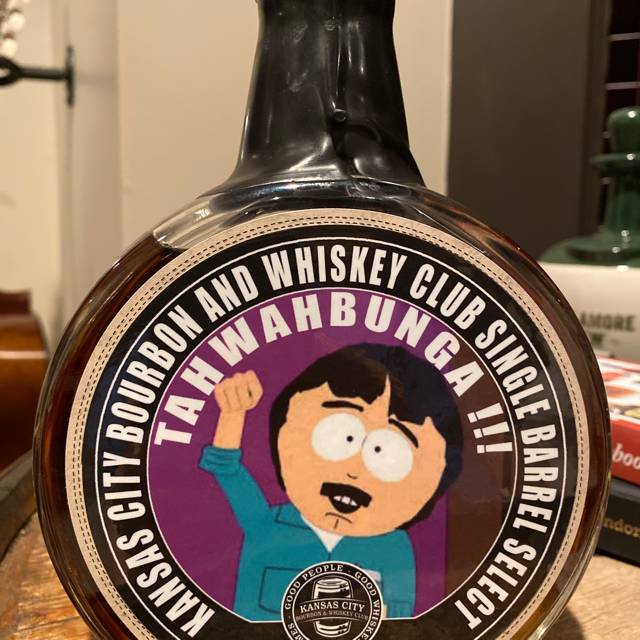 Tahwahkaro Cask Strength Straight Bourbon Whiskey (Kansas City Bourbon and Whiskey Club Single Barrel Select - Tahwahbunga!!!)