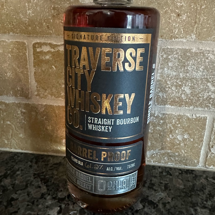 Traverse City Straight Bourbon Whiskey Barrel Proof (OHLQ 2022 Private Select Single Barrel)