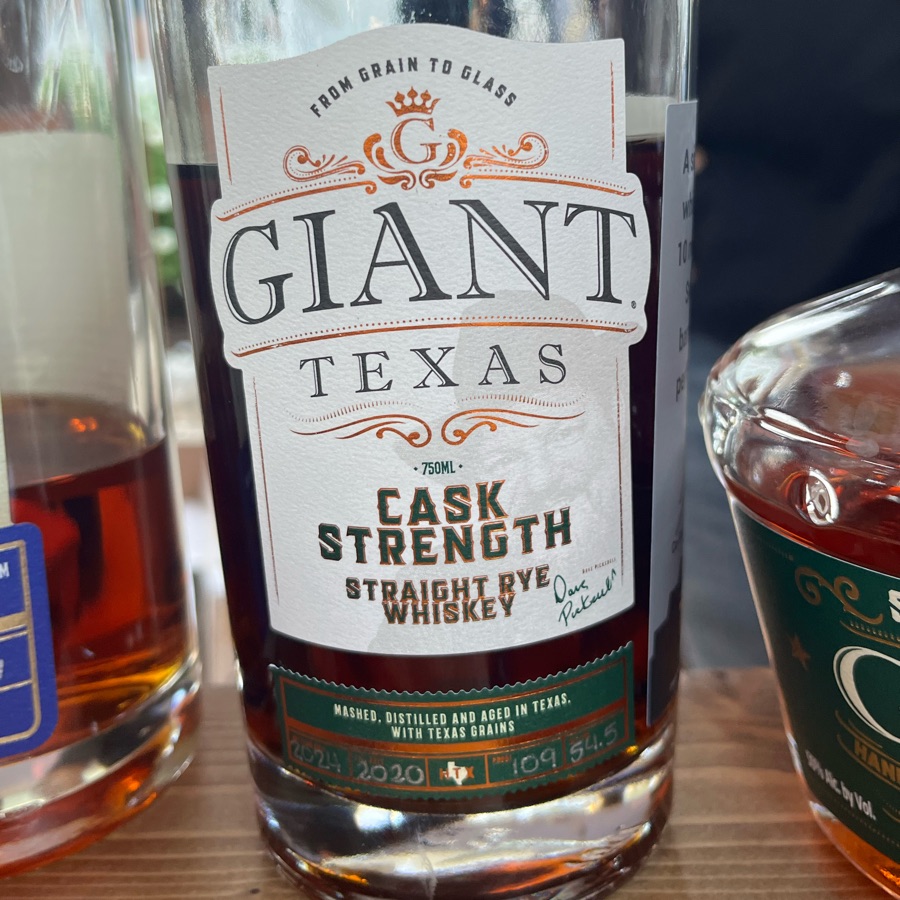 Giant Texas Cask Strength Straight Rye (Tejas - Finished in Vermouth)