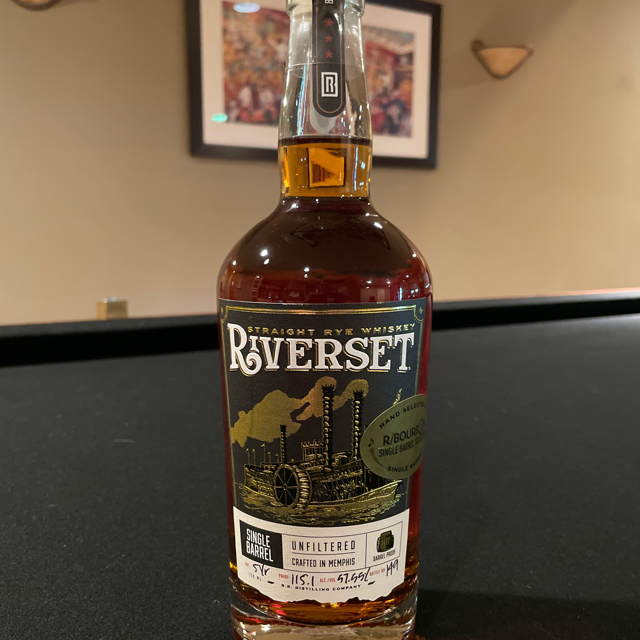 Riverset Straight Rye Whiskey Single Barrel (r/Bourbon selection)