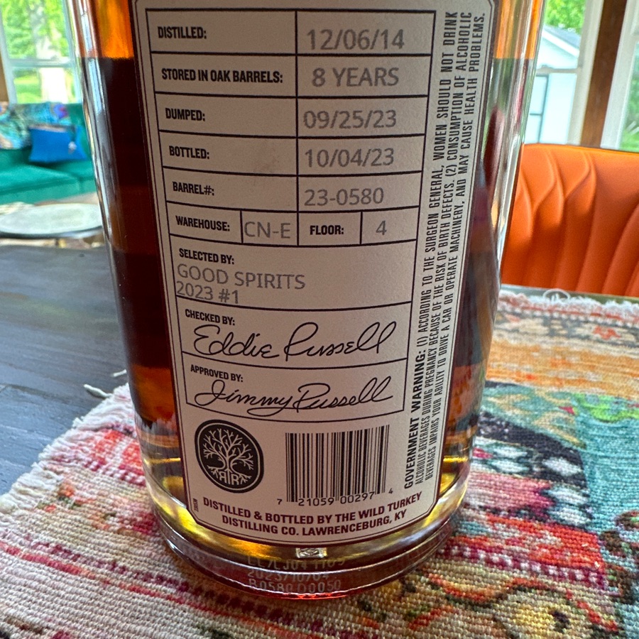 Russell's Reserve Private Barrel Selection 23-0580