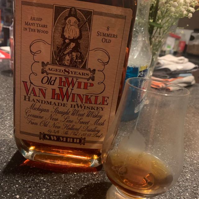 New Holland Single Barrel Wheat Whiskey (SWMBH Old hWip van hWinkle Handmade Whiskey)