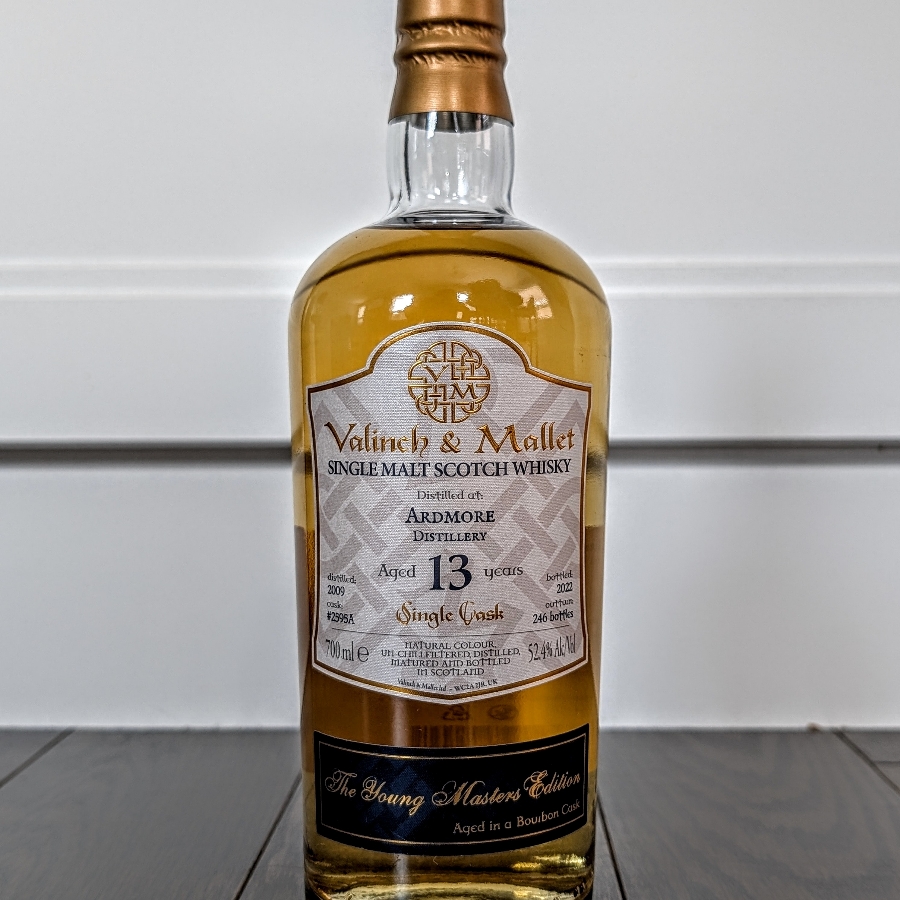 Valinch & Mallet Ardmore 2009 13 Year Single Malt Scotch Whisky