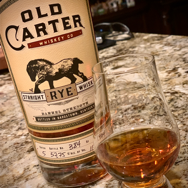 Old Carter Straight Rye Batch 5 (2020 Release)