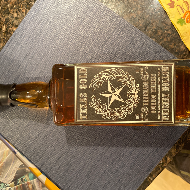 Whiskey hollow Texas gold